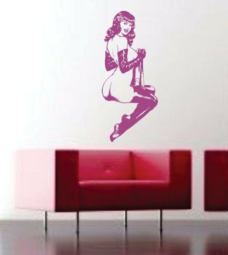 Wall Decals | Retro Pin Up Girl Wall Decal Sticker Housewares Wall Decals