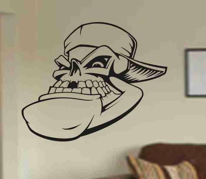 Wall Decals | Skull Version 112 Bones Bro Wall Vinyl Decal Sticker Art Graphic Sticker Skulls Housewares Wall Decals