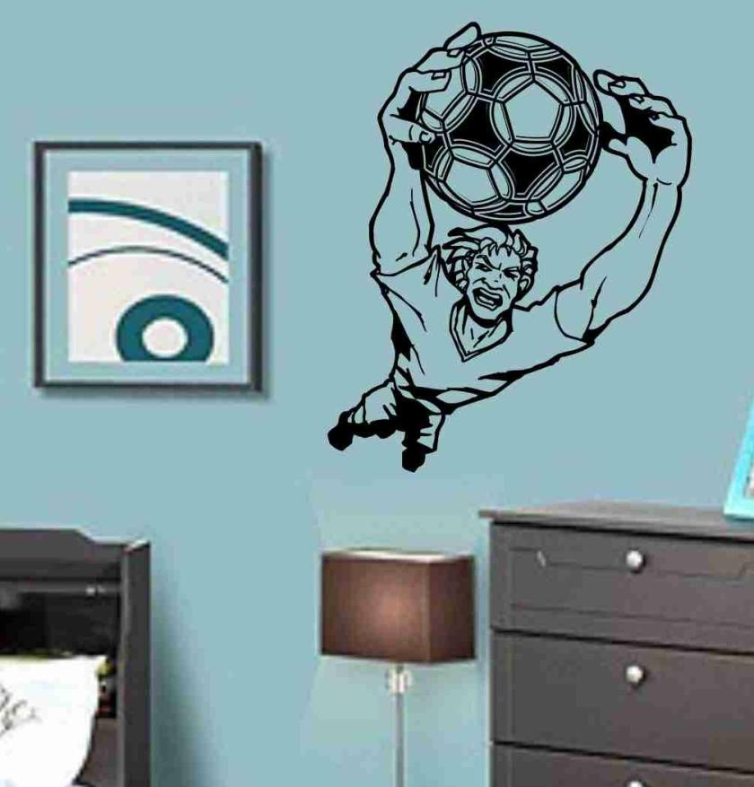 Wall Decals | Soccer Goalie Version 110 Vinyl Decal Sticker Wall Art Graphic Kids Room Sports Nursery Housewares Wall Decals