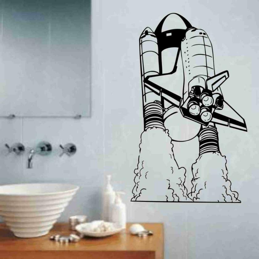 Wall Decals | Space Shuttle Version 101 Vinyl Wall Decal Sticker Art Graphic Religous Housewares Wall Decals