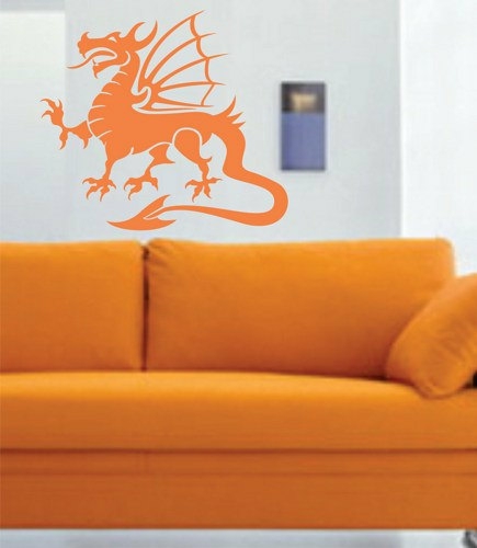 Wall Decals | Tribal Dragon Wall Decal Sticker Mural Art Graphic Dragon Kid Boy Room Asian 101 Housewares Wall Decals