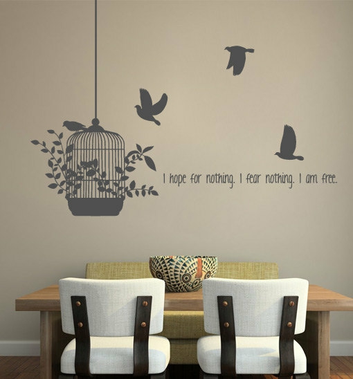 Wall Decals | Wall Decal Quotes -Hope For Nothing Quote Vinyl Decal For Housewares Housewares Wall Decals