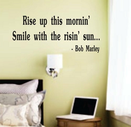 Wall Decals | Wall Decal Quotes – Rise Up This Mornin – Bob Marley Decal Sticker Wall Housewares Wall Decals