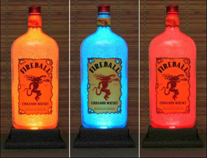 Lightings | Fireball Cinnamon Whiskey Led Color Changing Remote Control Liquor Bottle Lamp Bar Light Man Cave Light Housewares Lightings