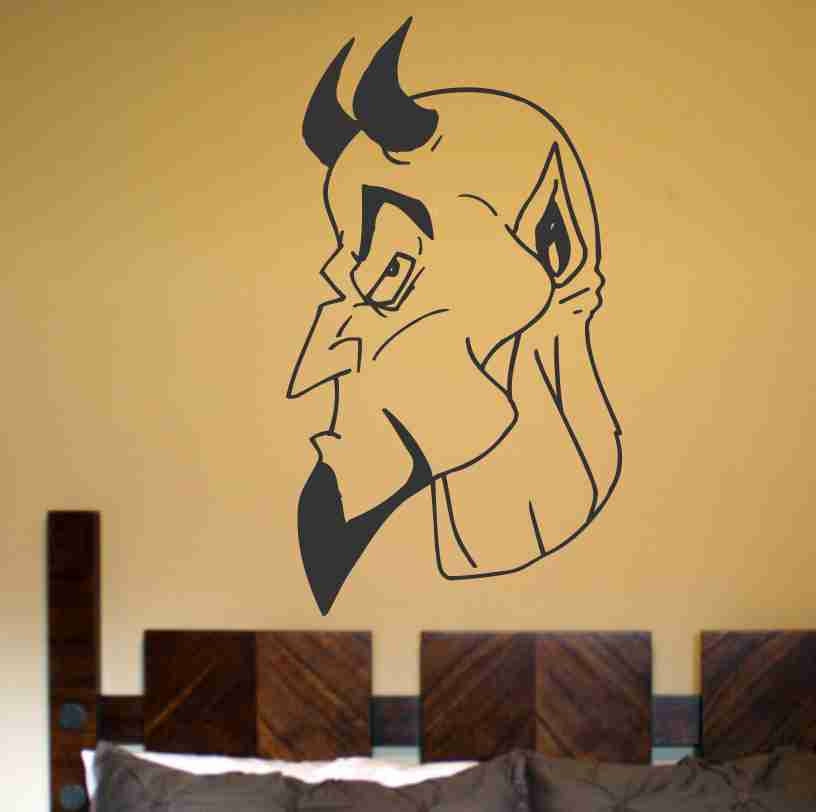 Wall Decals | Devil Version 107 Wall Vinyl Decal Sticker Art Graphic Sticker Devils Satan Housewares Wall Decals