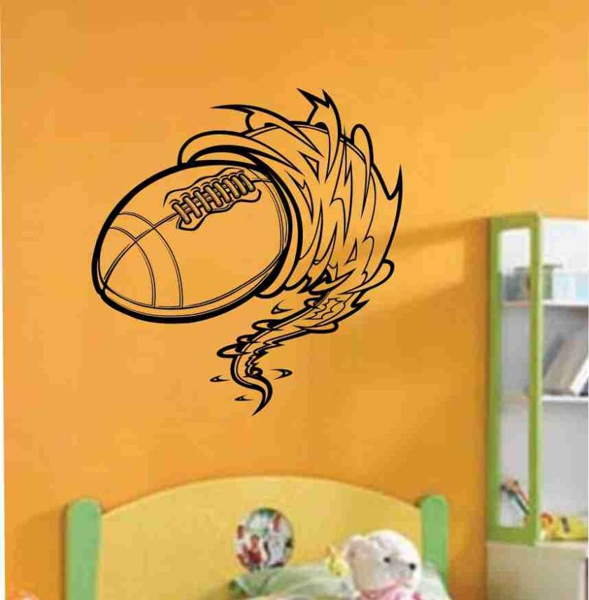 Wall Decals | Football Cyclone Vinyl Decal Sticker Wall Art Graphic Kids Room Sports Nursery Housewares Wall Decals