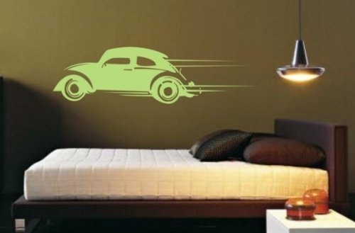 Wall Decals | Volkswagen Bug Version 101 Wall Decal Sticker Housewares Wall Decals