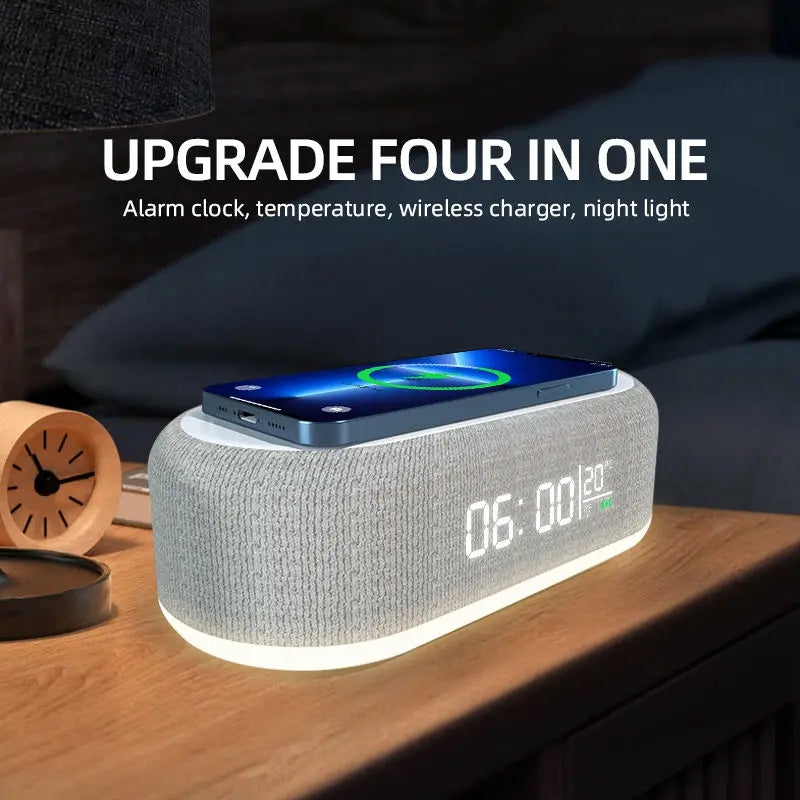 Decorative Items | Four-In-One Alarm Clock Wireless Charger Decorative Items Decorative Items