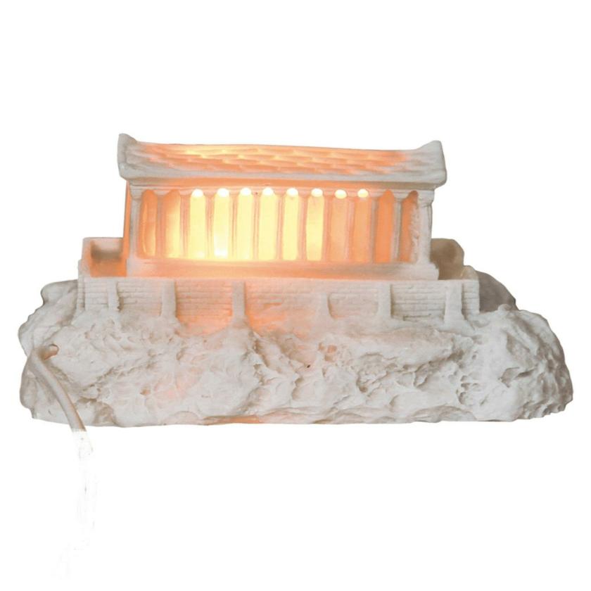 Decorative Items | Parthenon Temple Acropolis Lighting Sculpture – Handmade Alabaster Statue 27Cm Decorative Items Decorative Items