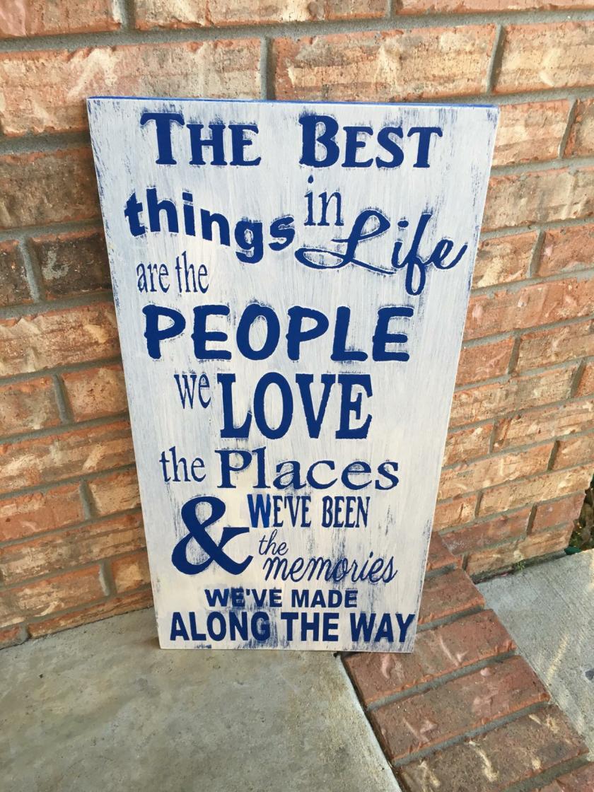 Decorative Items | The Things In Life..Hand Painted .Wood Sign Decorative Items Decorative Items