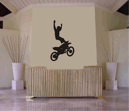 Wall Decals | Dirtbike Rider Mx X Games Version 102 Decal Sticker Wall Housewares Wall Decals