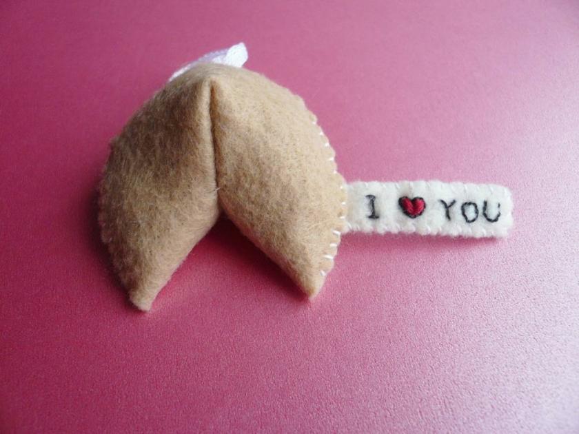 Decorative Items | Felt Ornament Decoration – Funny Ornament – Fortune Cookie Decorative Items Decorative Items